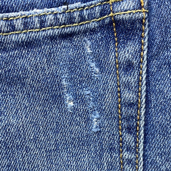 We The Free Light Blue Distressed Jean Shorts - Picture 4 of 9